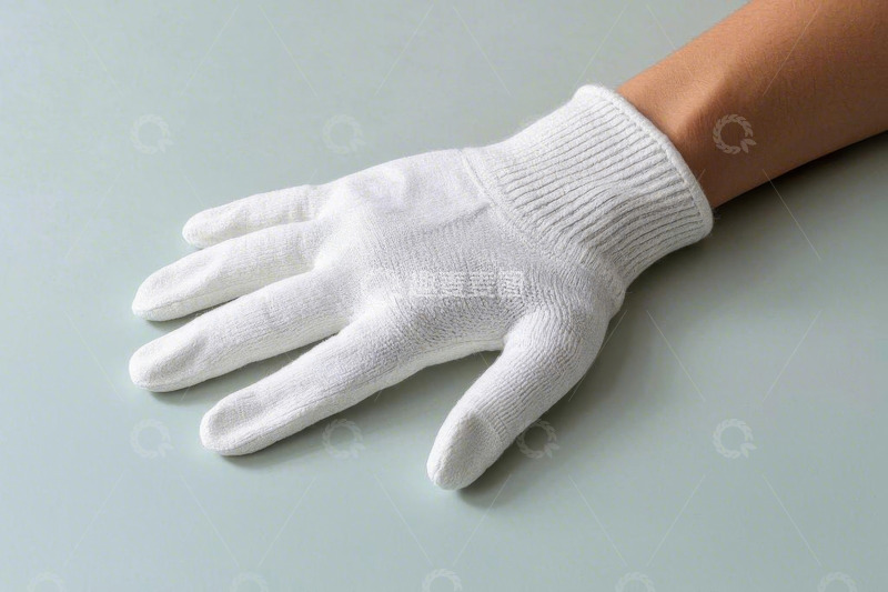 高清大图下载【趣麦麦图】手部佩戴白色手套特写