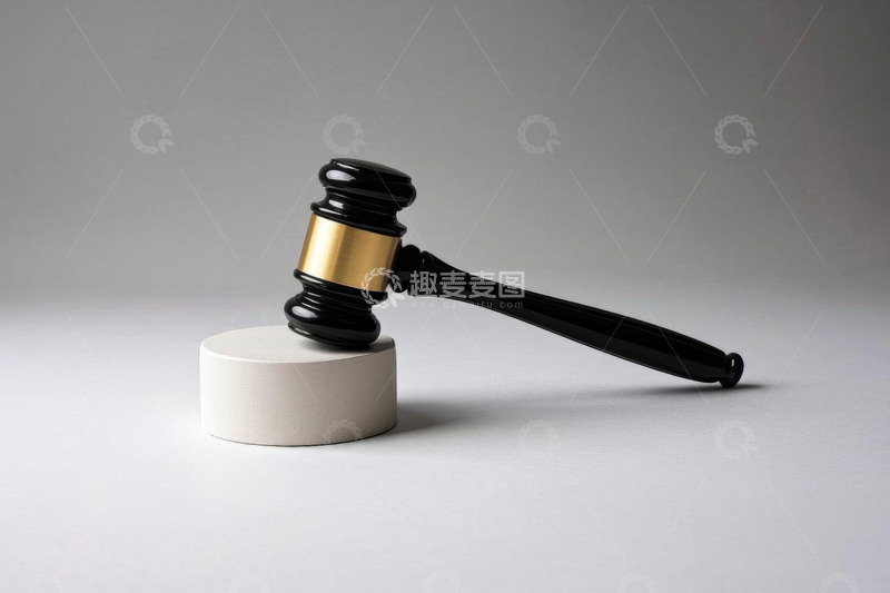 高清大图下载【趣麦麦图】法庭法官法槌特写