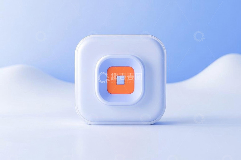 高清大图下载【趣麦麦图】白色方形产品特写