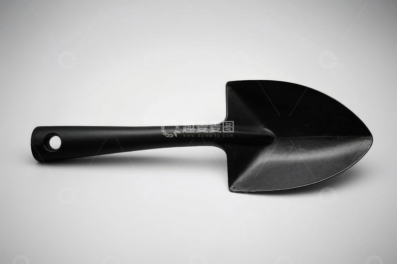 高清大图下载【趣麦麦图】黑色园艺铲子特写