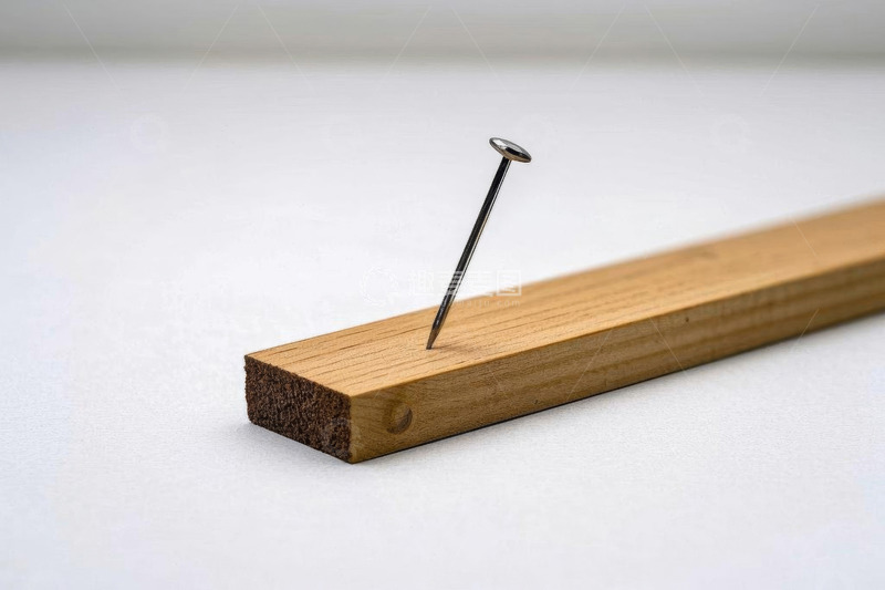 高清大图下载【趣麦麦图】木板上的钉子特写