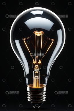发光灯泡特写