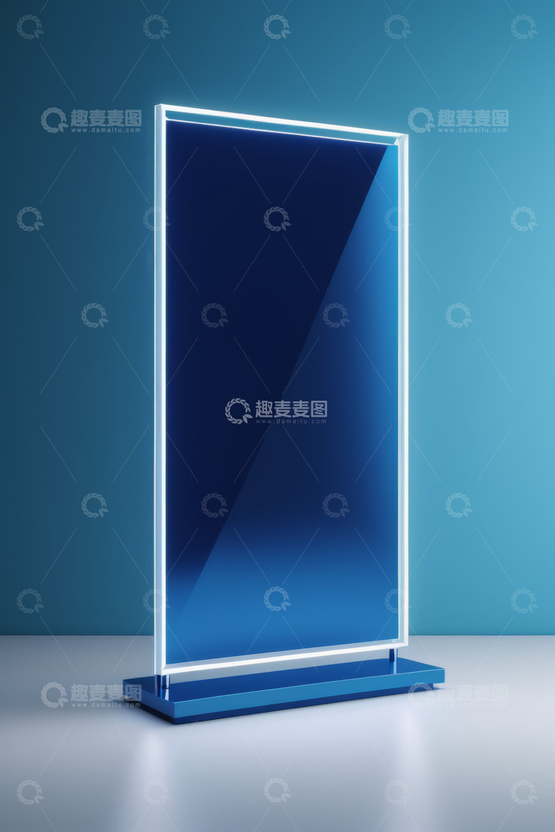 高清大图下载【趣麦麦图】现代发光立式展示牌