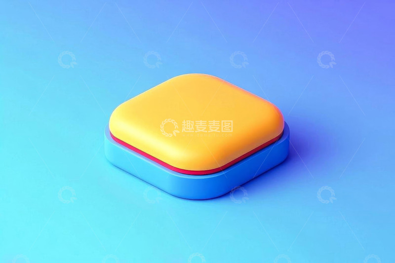 高清大图下载【趣麦麦图】彩色方形物件产品展示