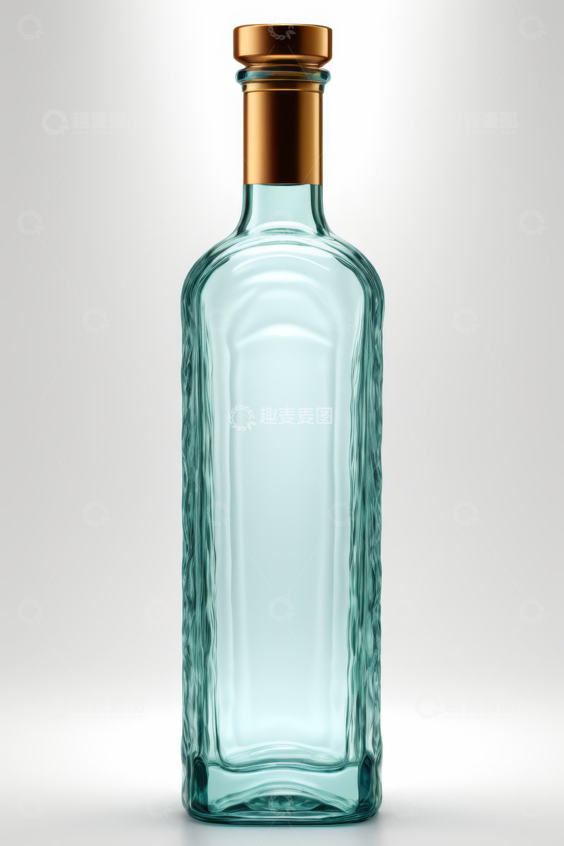 高清大图下载【趣麦麦图】透明玻璃酒瓶特写