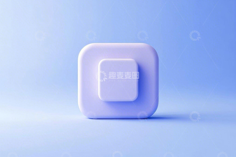 高清大图下载【趣麦麦图】淡紫色立体方块设计素材