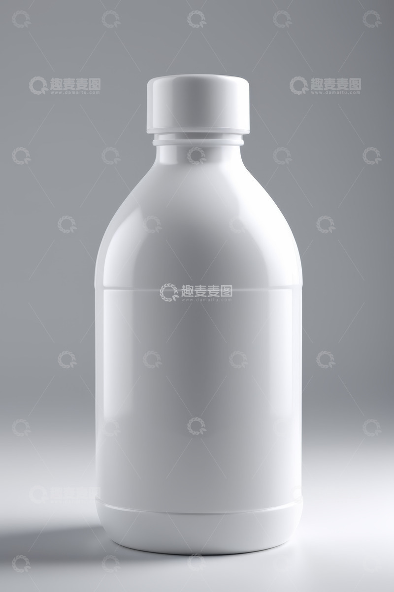 高清大图下载【趣麦麦图】白色瓶子产品展示