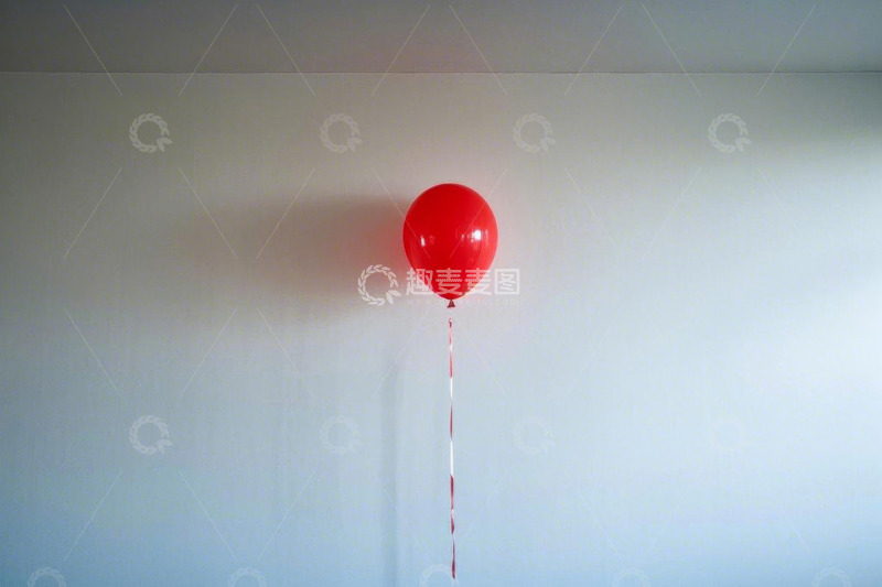 高清大图下载【趣麦麦图】室内单独红色气球