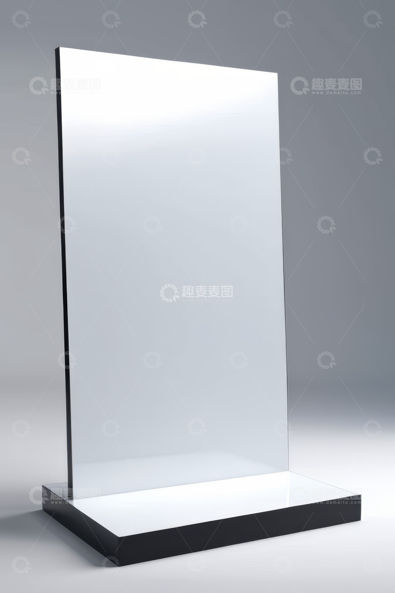 高清大图下载【趣麦麦图】空白立式展示牌