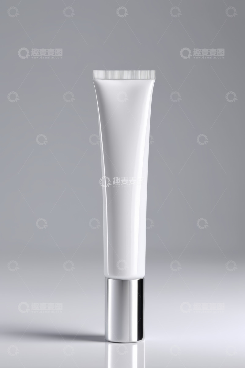高清大图下载【趣麦麦图】白色化妆品管产品特写