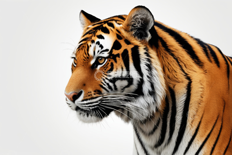 高清大图下载【趣麦麦图】老虎侧面特写