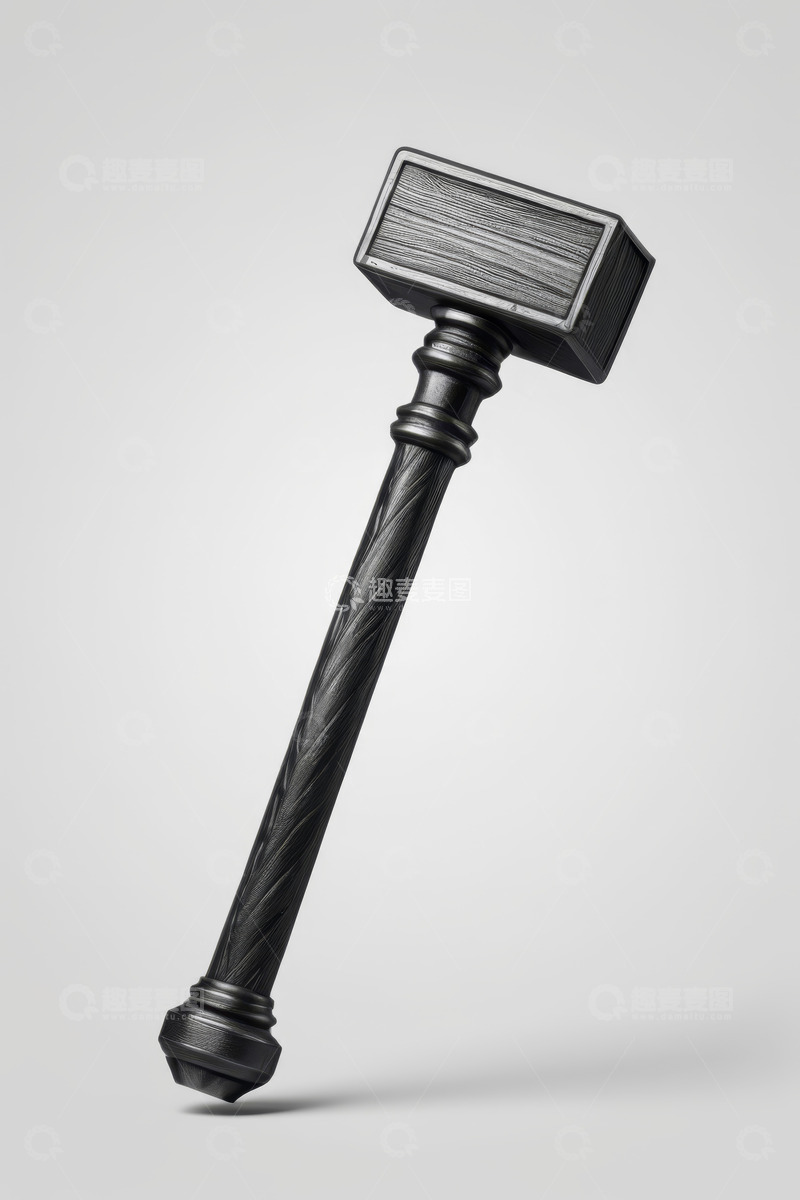 高清大图下载【趣麦麦图】黑色金属锤子特写