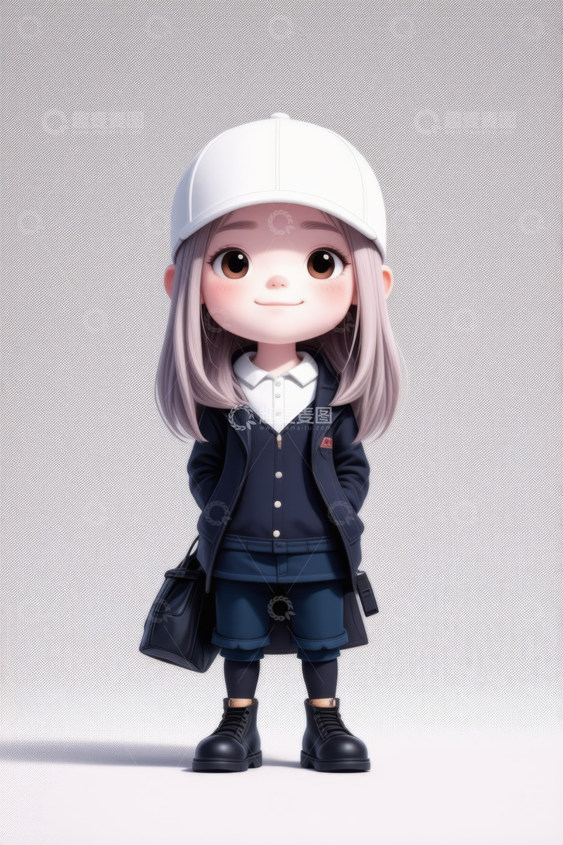 高清大图下载【趣麦麦图】穿红西装的人物肖像