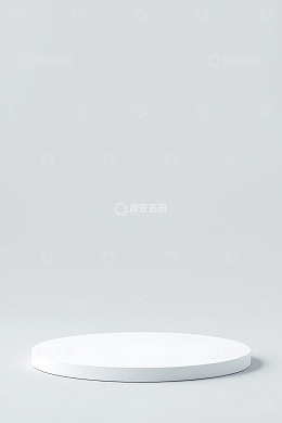 白色大理石圆形展示台
