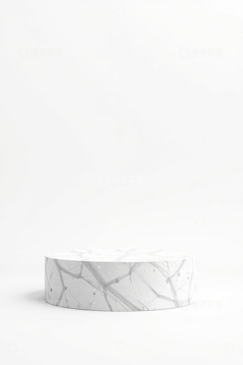 高清大图下载【趣麦麦图】白色底座上的透明玻璃展示盒