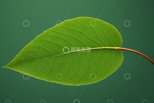 特写绿色植物叶片