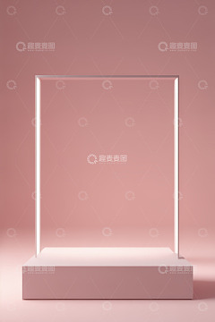 现代风格发光展示台