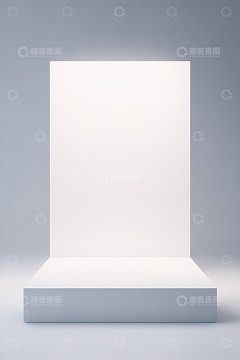 黑色立式空白广告牌展示