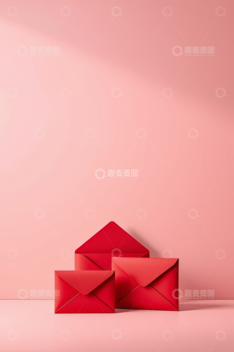 高清大图下载【趣麦麦图】红色信封产品展示