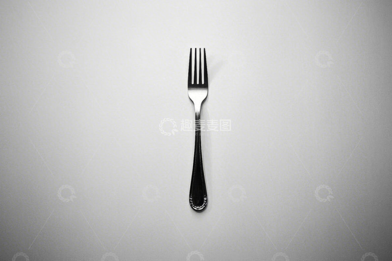 高清大图下载【趣麦麦图】单支餐叉特写