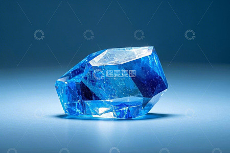 蓝色宝石特写