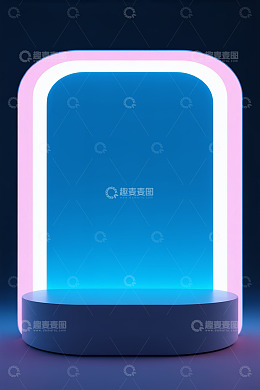 粉色礼盒与悬浮爱心素材