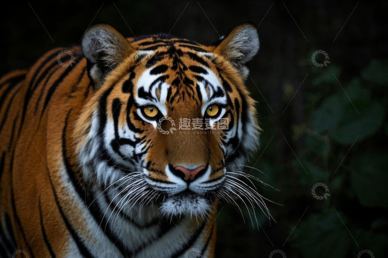 高清大图下载【趣麦麦图】老虎特写近景照片