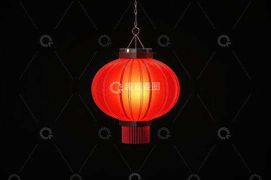 悬挂的红色中式灯笼