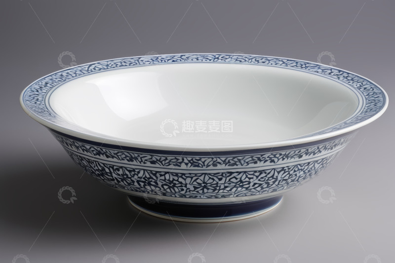 高清大图下载【趣麦麦图】青花瓷碗特写