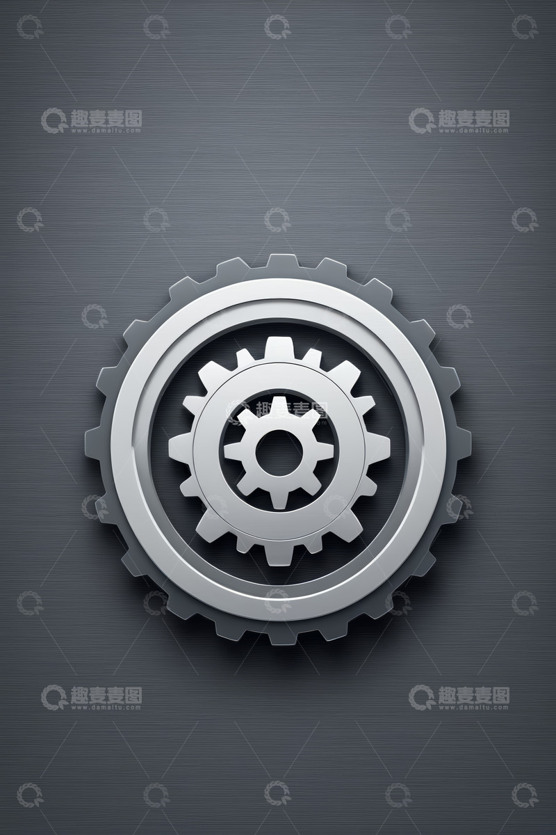 高清大图下载【趣麦麦图】金属齿轮工业背景素材