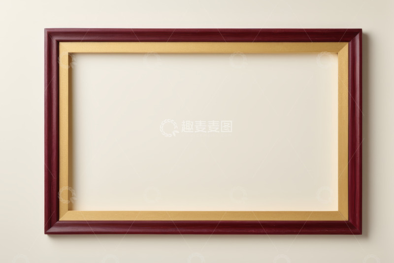 高清大图下载【趣麦麦图】墙上的木质相框