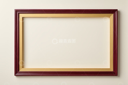 墙上的木质相框