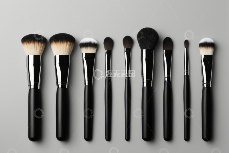 高清大图下载【趣麦麦图】化妆刷套装展示