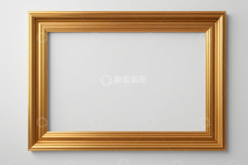 高清大图下载【趣麦麦图】金色相框装饰图