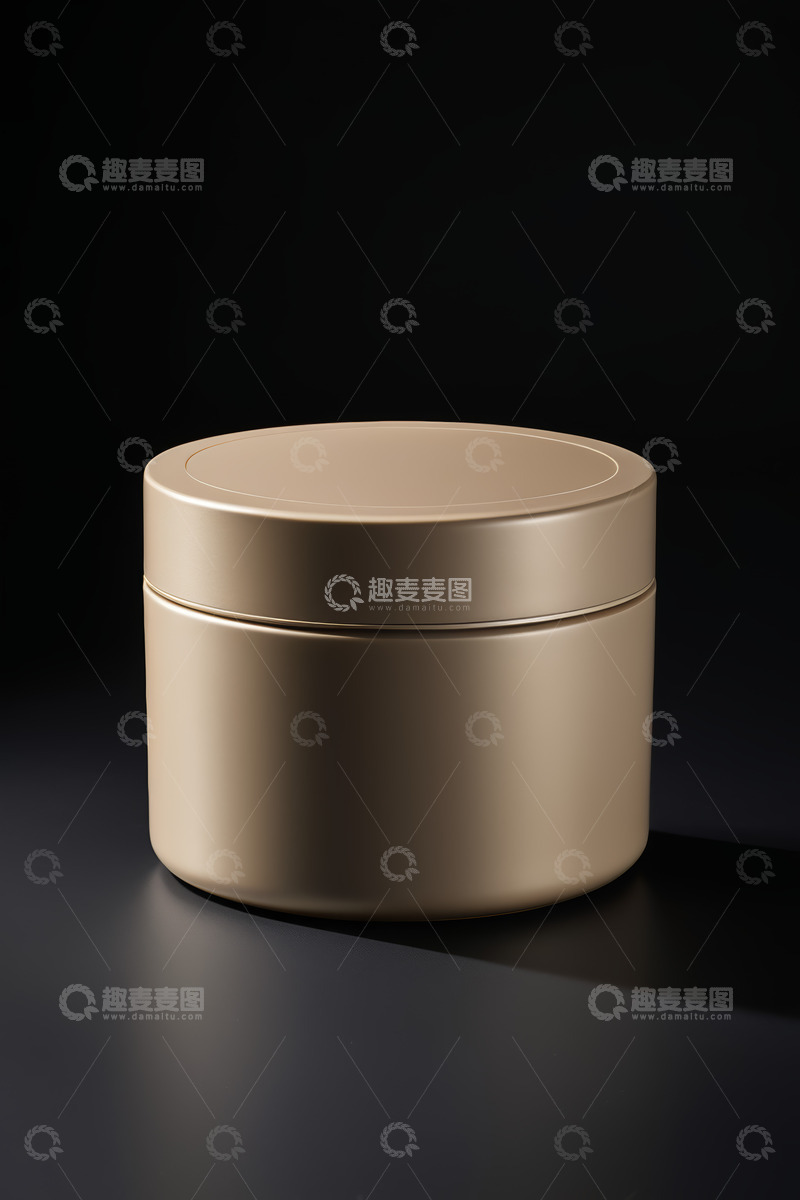 高清大图下载【趣麦麦图】金色罐子产品特写