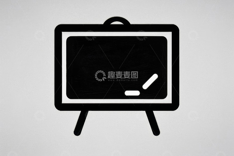简约黑板图标设计素材