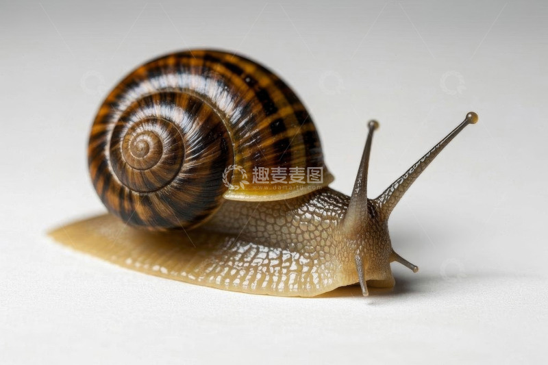 高清大图下载【趣麦麦图】特写蜗牛微距摄影素材