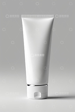 白色化妆品软管产品特写