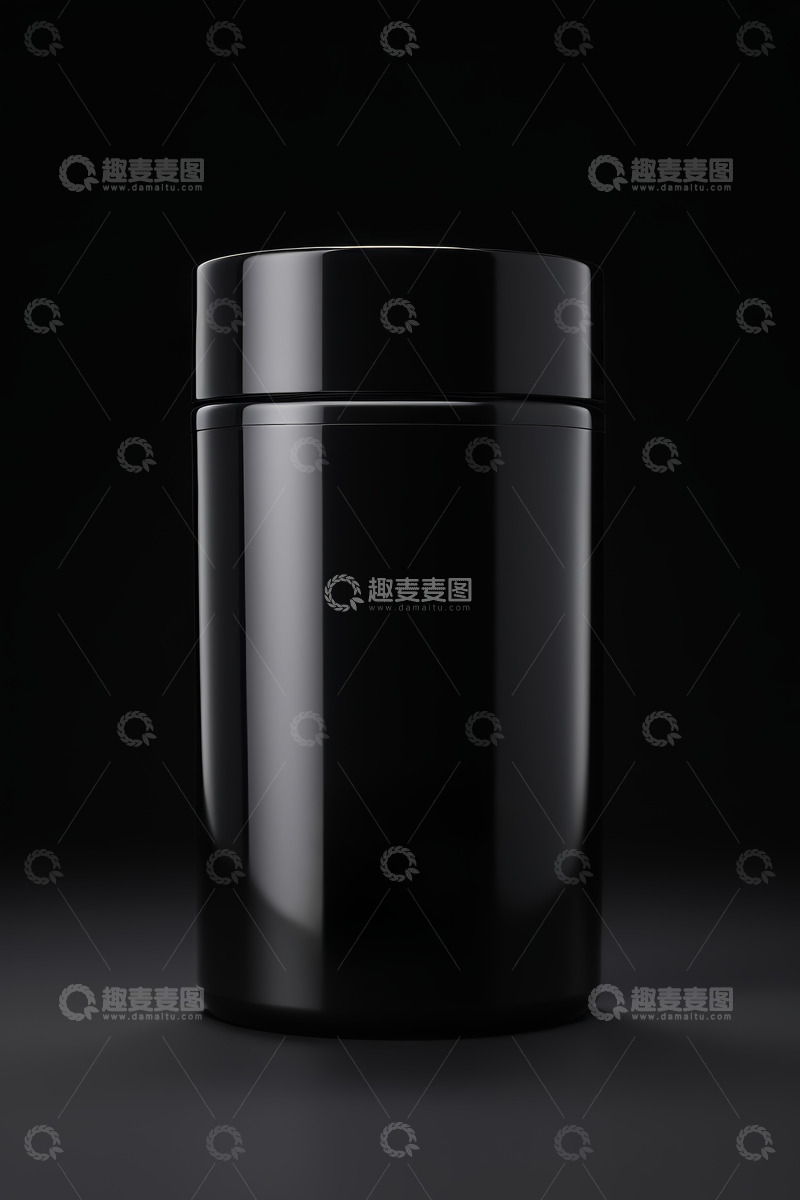 高清大图下载【趣麦麦图】黑色容器特写