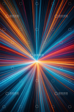 绚丽放射状光线背景素材