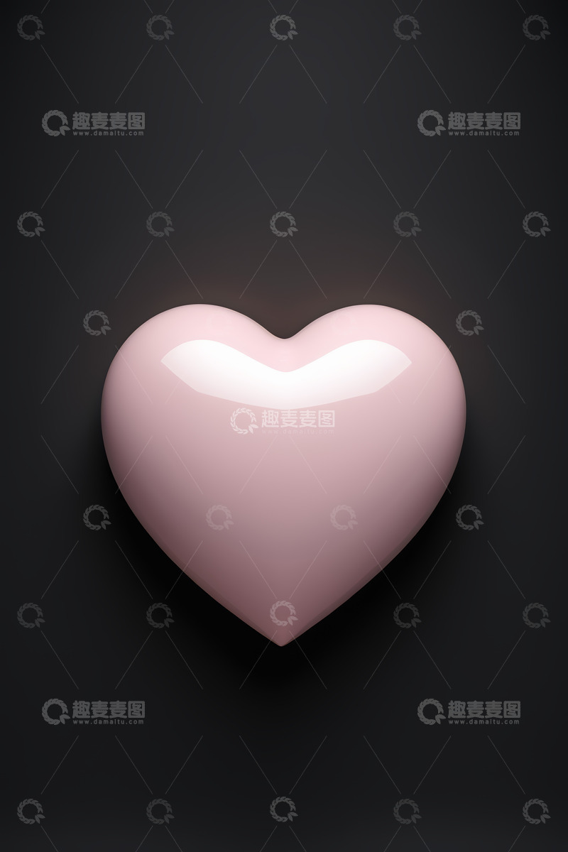 高清大图下载【趣麦麦图】粉色心形图案