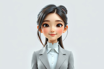 卡通职业女性人物形象