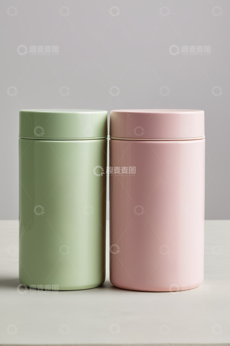 高清大图下载【趣麦麦图】双色简约密封罐特写