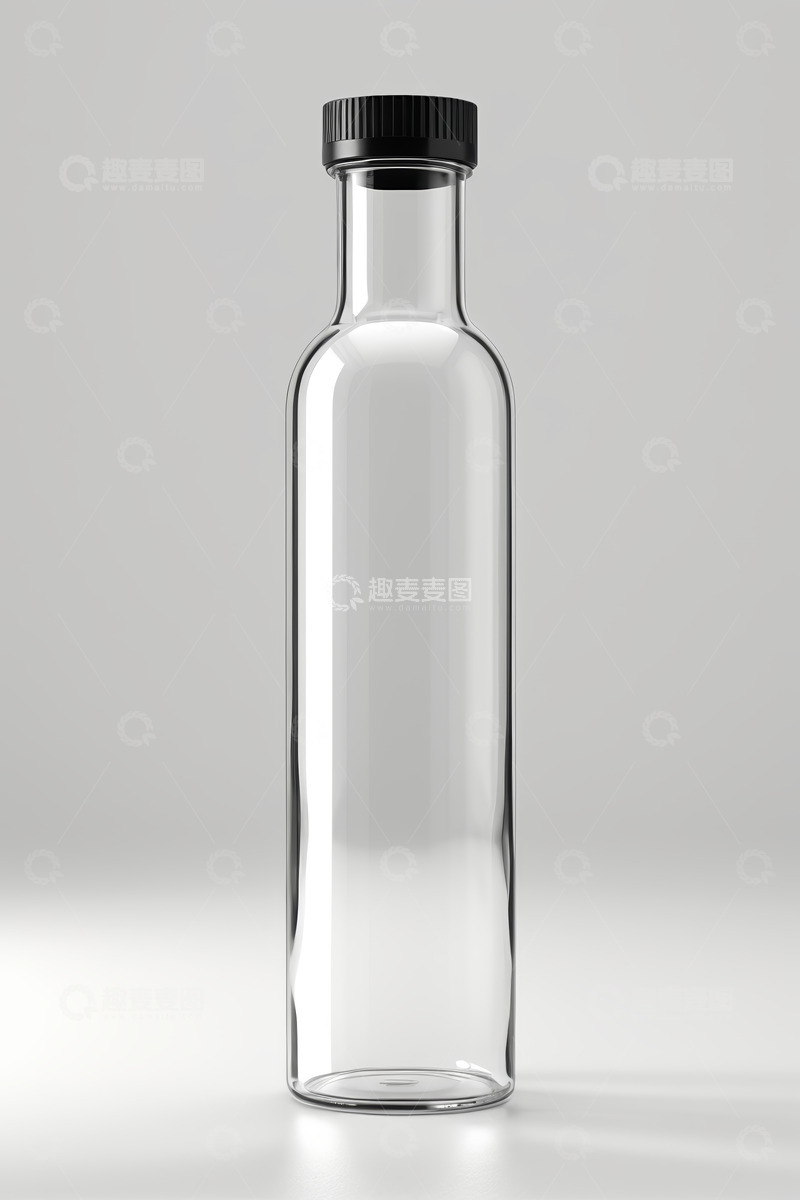 高清大图下载【趣麦麦图】透明玻璃瓶子特写