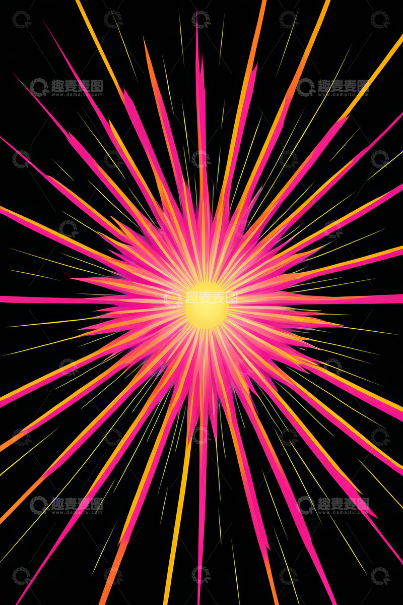 高清大图下载【趣麦麦图】抽象放射光芒背景图案