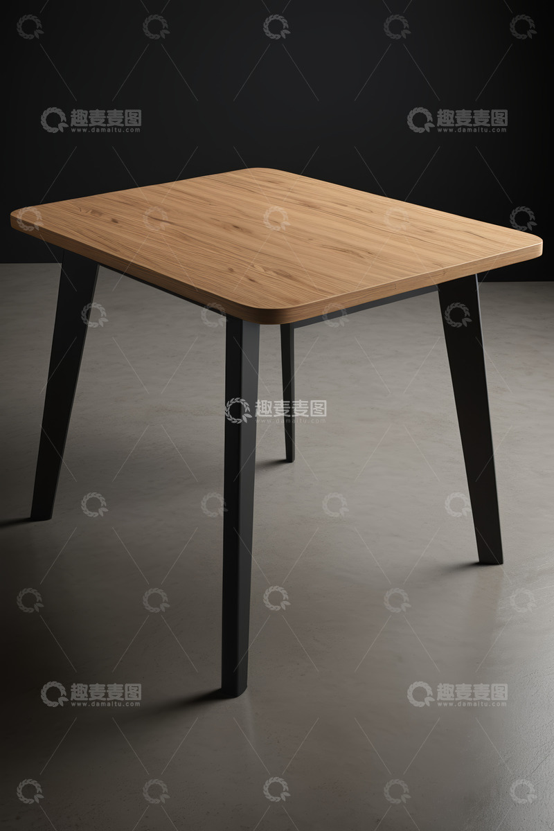 高清大图下载【趣麦麦图】现代风格木质方形桌子