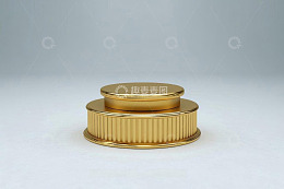 金色双层展示台模型