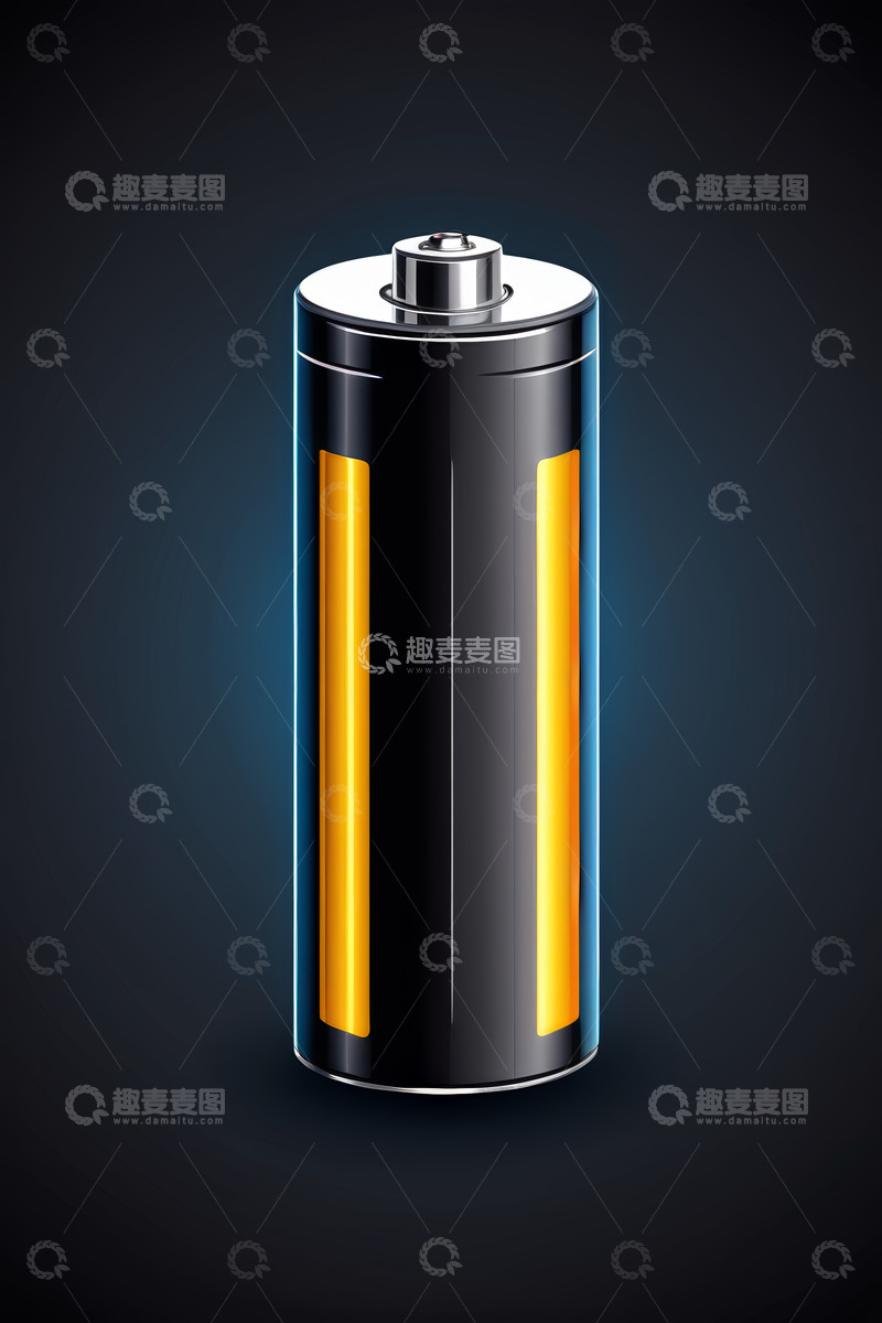 高清大图下载【趣麦麦图】圆柱形电池特写