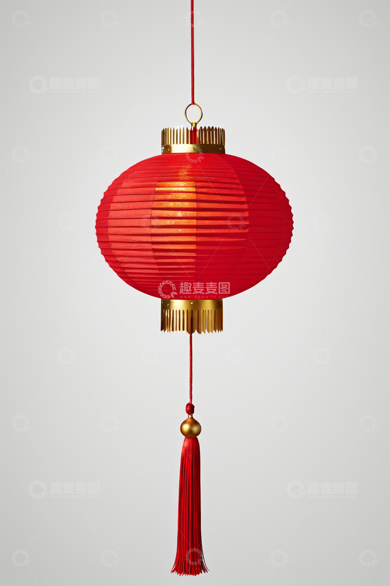 高清大图下载【趣麦麦图】悬挂的红色中国灯笼