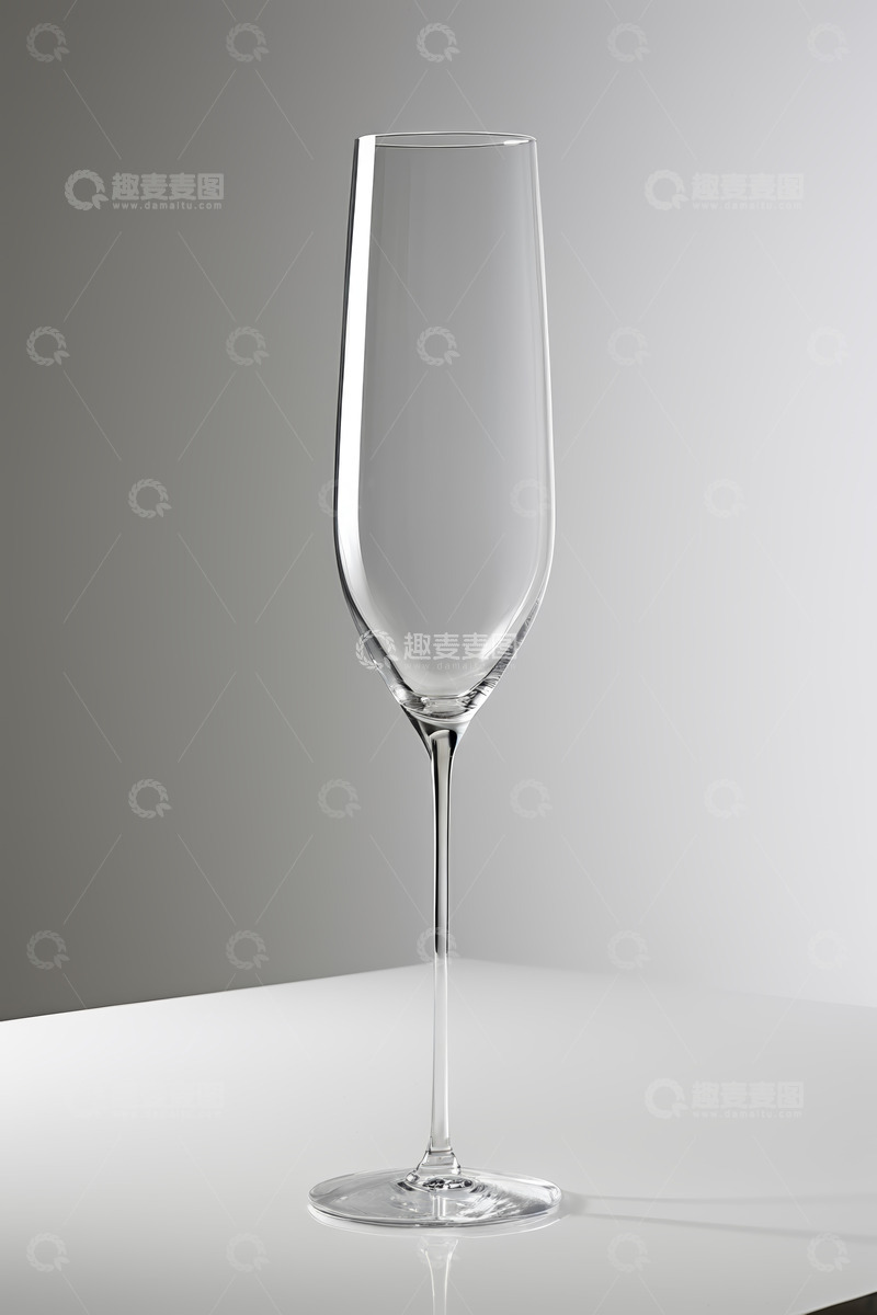 高清大图下载【趣麦麦图】透明高脚香槟杯静物特写